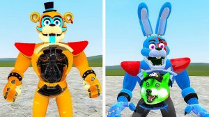 Я залез внутрь фнаф 9 аниматроников в гаррис мод! fnaf garry's mod