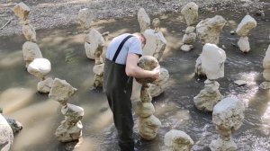Кисловодск. Каменный сад на реке в парке.