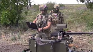 Военнослужащие рассказали о применении робототехнического комплекса «Курьер»