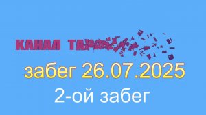 Тараканьи бега забег 26.07.2025 второй забег