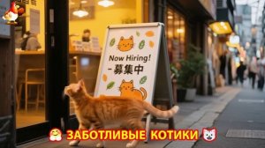 Заботливые котики спешат на помощь (198)