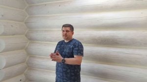Комплекс работ по покраске и утеплению Тёплый шов бани из рубленного бревна внутри- Команда ПАКЛЯ