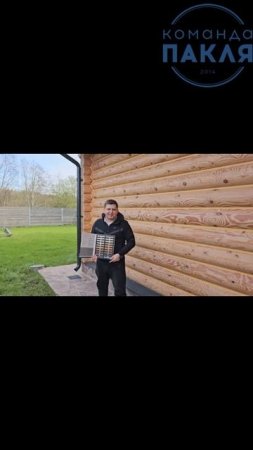 Тёплый шов сруба из оцилиндрованного бревна - Команда ПАКЛЯ