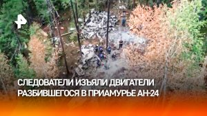 Работают больше 200 специалистов: новые кадры с места крушения Ан-24 в Приамурье