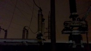 Коронирование изоляторов ЛЭП-110кВ.