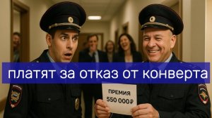 Премии за честность за отказ от конверта с намёком