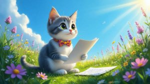 Кошка Маня ищет бумажки