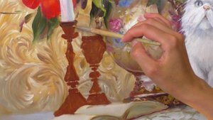 Как нарисовать металлические подсвечники? Ульяна Глазкова