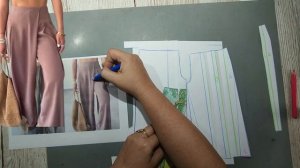 Моделирование. Складка на брюках - стильно и красиво. Выкройка № 1777.