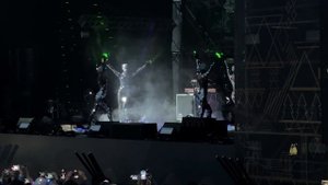 Премьера светового шоу Северное сияние в г. Алдан, республика Саха (Якутия)