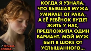 Когда я узнала, что бывшая мужа умирает от рака, а её ребенок будет жить у нас, предложила один...