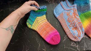 6🔥пар готовых носочков🧦🧦🧦.       СП,, Носочки для лета.Сезон 2" с Еленой Велиной.