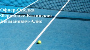 Офнер-Опелка, Фернандес-Калинская, Кецманович-Алис прогнозы на теннис 27 июля 2025