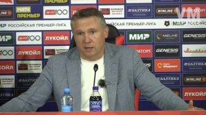 Довольный результатом Андрей Талалаев с комментариями по матчу после  победы Балтики над Спартаком