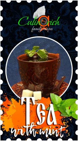 Tea with mint * - right recipe from «Culinarich»