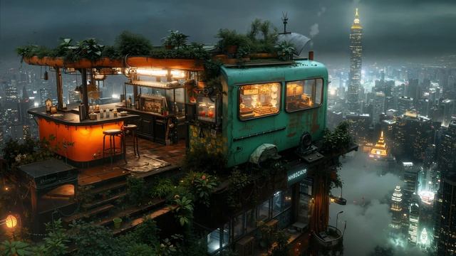⚙️ Dystopian Future Sounds ｜ Immerse in a Gritty Cyberpunk World #UrbanScapes #TechNoir