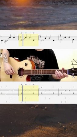 Тема с вариацией / Антонио Синополи / I класс музыкальной школы по акустической гитаре /