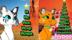 Ёлочка из букв имени