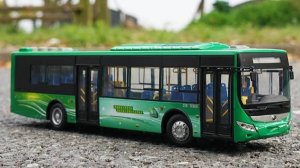 Модель гибридного автобуса ZK6125CHEVPG4 с пассажирским автобусом в масштабе 1:42 #Yutong #bus