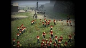 Крутой замес в Garrys mod Толпа зомбарей не страшна если есть тачила и фонк!