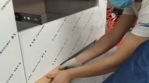 Установка фасадов на шкав