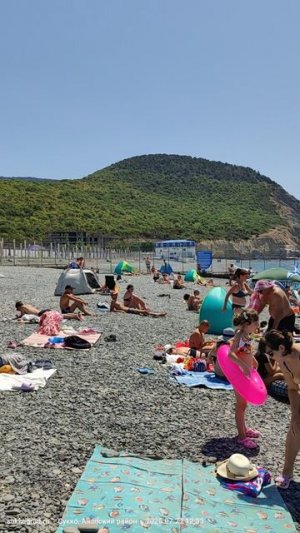 Пляж Сукко в 12:33 27 июля 2025 года #сукко #море #пляж #анапа