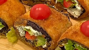 Вкусная ЗАКУСКА из баклажанов...🍆😋    Рецепт в описании ✍️