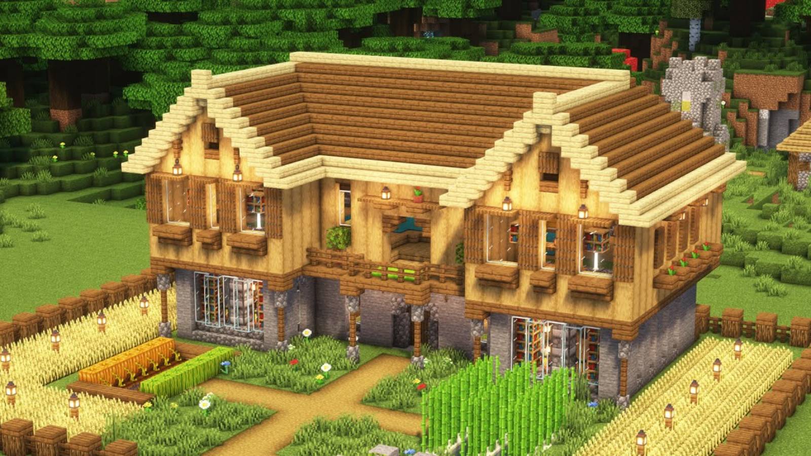 ЛУЧШИЙ стартовый дом в Minecraft без модов майнкрафт