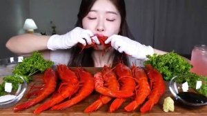 Мукбанг - Mukbang с Красавицей: Самые Дорогие Креветки в мире! 🦐 Плюс Рецепт