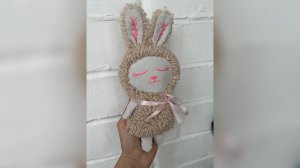 Мастер - класс игрушки зайки  в ковровой технике. ковровая вышивка.