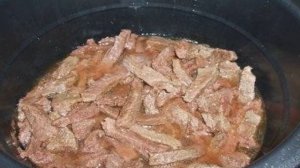 Говядина в сливках в мультиварке