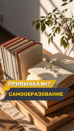 Седьмой пункт — самообразование и развитие навыков📚