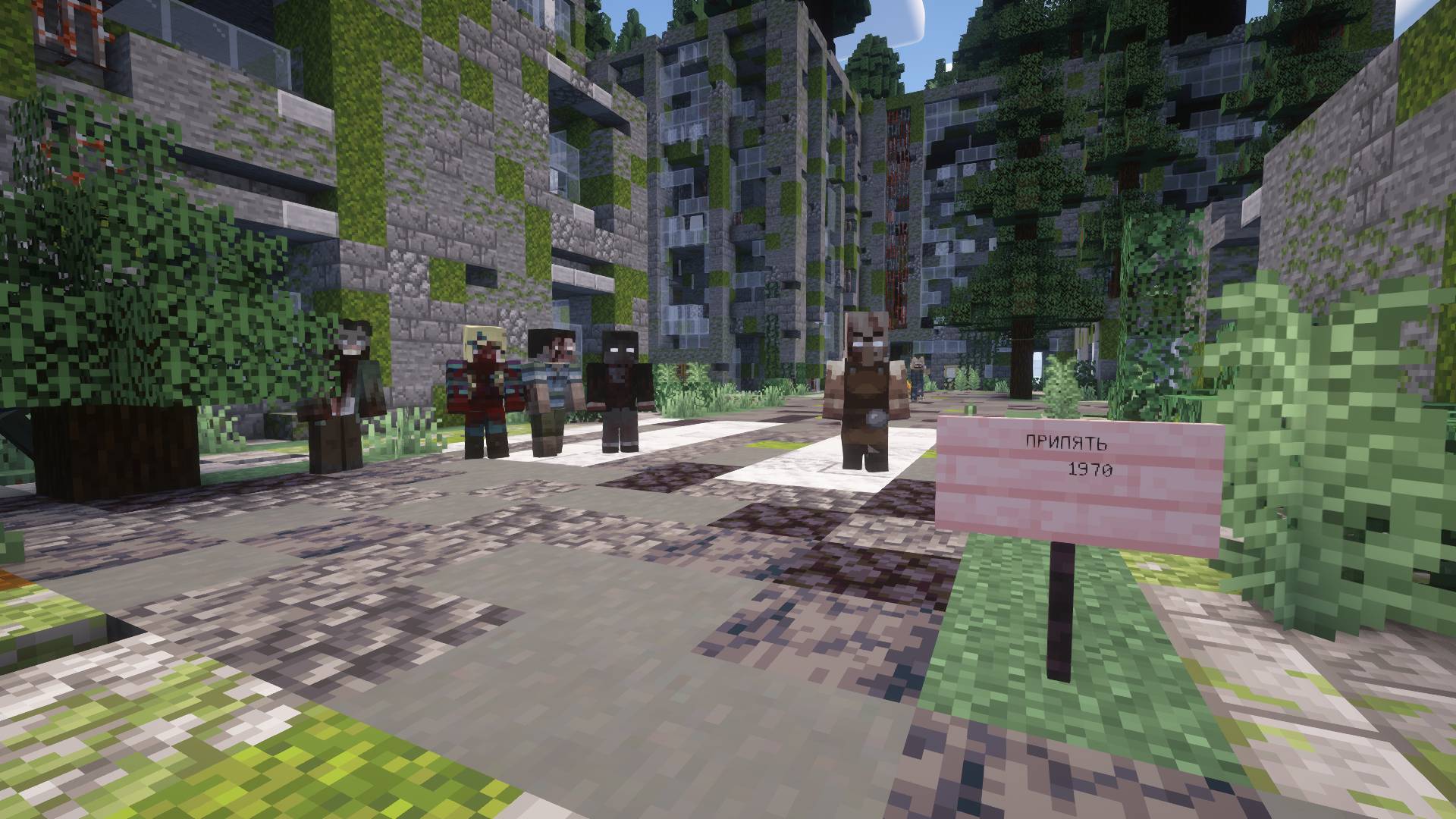 Minecraft Chernobyl-Поход в микрорайон Припяти-(1 серия)