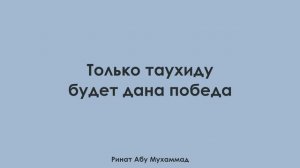 Только таухиду будет дана победа | Ринат абу Мухаммад