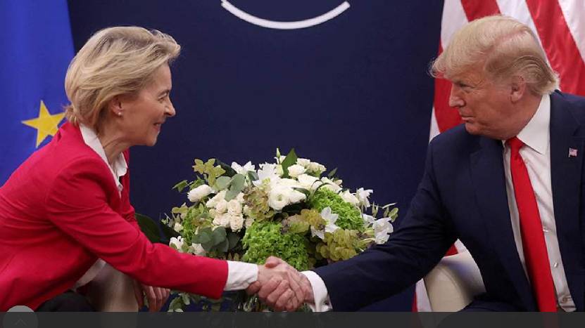 Торговые переговорщики ЕС и США обсудили тему встречи Трампа и фон дер Ляйен