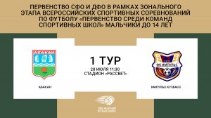 "Абакан" (Абакан) - "Импульс Кузбасс" (Кемерово). Первенство СФО и ДФО. Юноши до 14 лет.