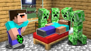 Нуб затролил про криперами в Майнкрафт ДакПлей DakPlay