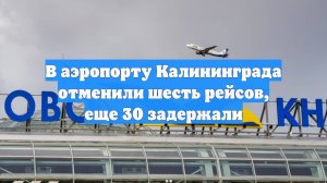 В аэропорту Калининграда отменили шесть рейсов, еще 30 задержали
