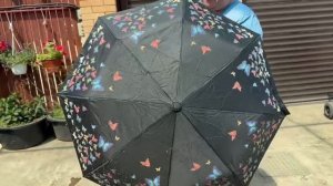 Новый, очень веселый зонтик.