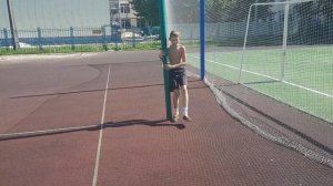 Вторая часть видео, четвёртый дня. Тренировка футболиста.