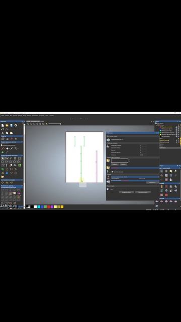 Фасад с интегрированной ручкой   ArtCam  ФасадыПросто  4chpu.ru