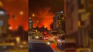 Лесной пожар подобрался к жилым домам в турецком городе Бурса