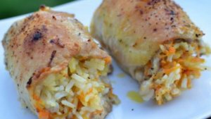 Фаршированные куринные бедрышки