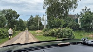 Дорога к Можайскому водохранилищу
