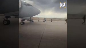 Пожар в самолёте США 27.07.2025г.