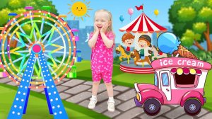 Большое Приключение Мии в Парке Аттракционов! - Мультик для детей!