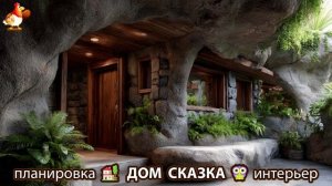Сказочный дом мечты – 3D идея для вдохновения с планировкой и интерьером 🏡🏚️🏠 вариант (218)