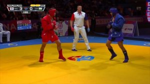ALIKHANOV (FIAS 1) vs KHASANBOEV (UZB). World SAMBO Championships Astana 2024