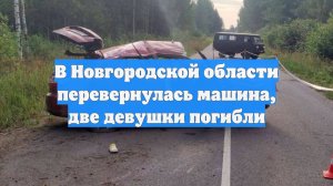 В Новгородской области перевернулась машина, две девушки погибли