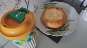 Завтрак в деревне, кофе и ватрушка, счастливая деревенская жизнь